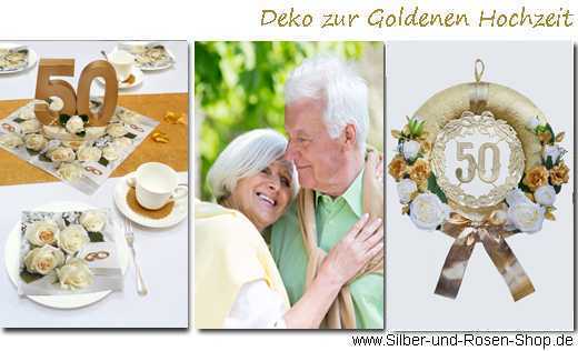 Deko Goldene Hochzeit