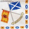 20 Papierservietten Flaggen Schottland