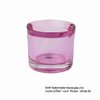 Teelichthalter Kerzenglas pink