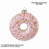 Christbaumschmuck Donut rosa aus Glas