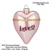 Christbaumschmuck Rosa Herz Love zum Öffnen