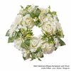 Dekokranz weiße Rosen Hortensien